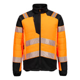 PW3 Hi-Vis Hybrid Baffle Jacket - Orange/Black