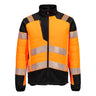 PW3 Hi-Vis Hybrid Baffle Jacket - Orange/Black