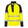 PW3 Hi-Vis 1/4 Zip Sweatshirt - Yellow/Black
