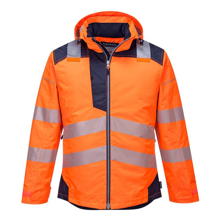 PW3 Hi-Vis Winter Jacket - Orange/Navy