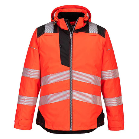 PW3 Hi-Vis Winter Jacket - Red/Black