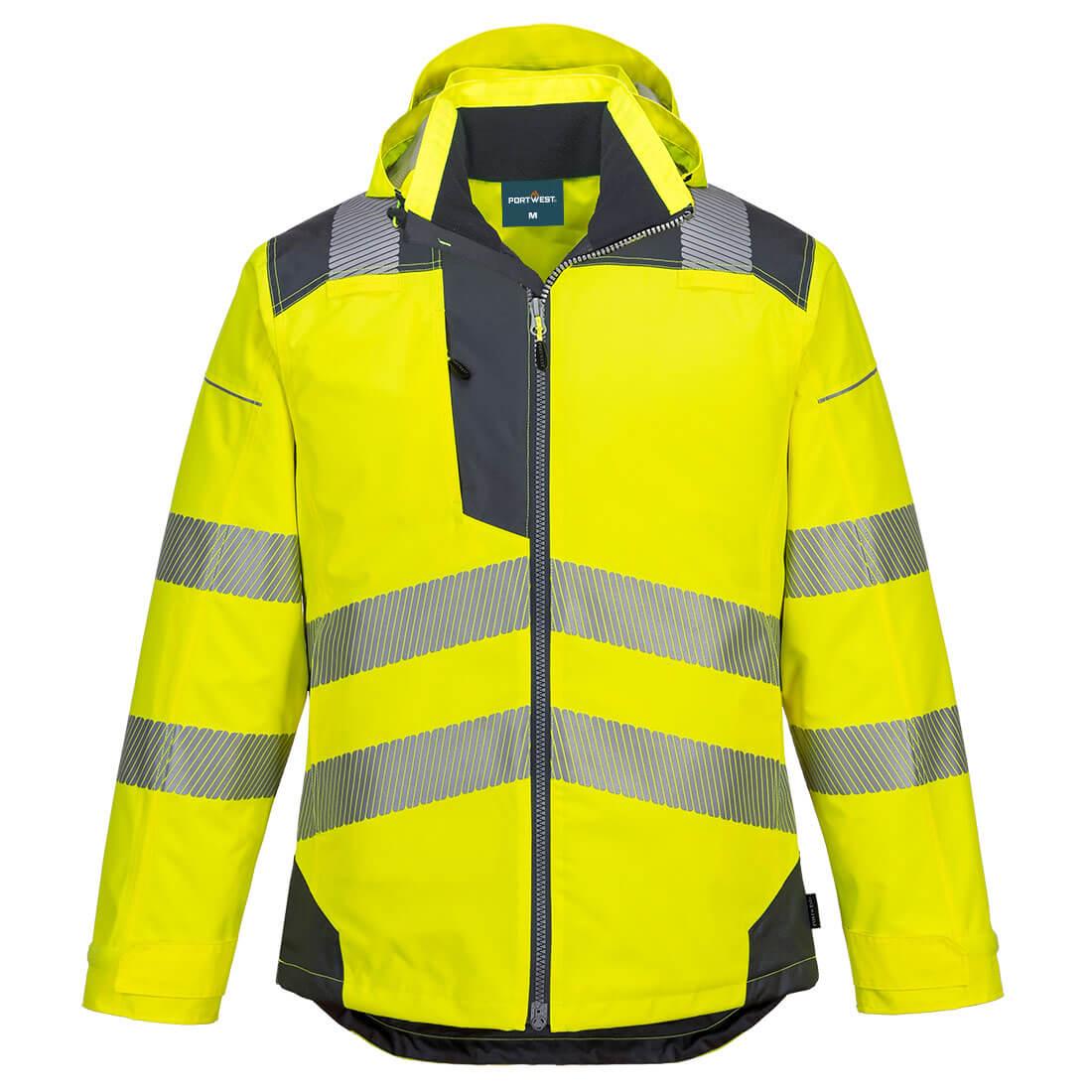 PW3 Hi-Vis Winter Jacket - Yellow/Grey