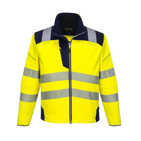 PW3 Hi-Vis Softshell (3L) - Yellow/Navy
