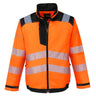 PW3 Hi-Vis Work Jacket - Orange/Black