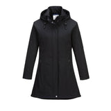 Carla Women's Hooded Softshell Jacket (3L) - Black