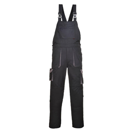 Portwest Texo Contrast Bib and Brace - Black