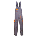 Portwest Texo Contrast Bib and Brace - Grey Tall