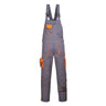 Portwest Texo Contrast Bib and Brace - Grey Tall