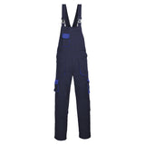 Portwest Texo Contrast Bib and Brace - Navy Tall