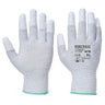 Vending Antistatic PU Fingertip Glove - Grey