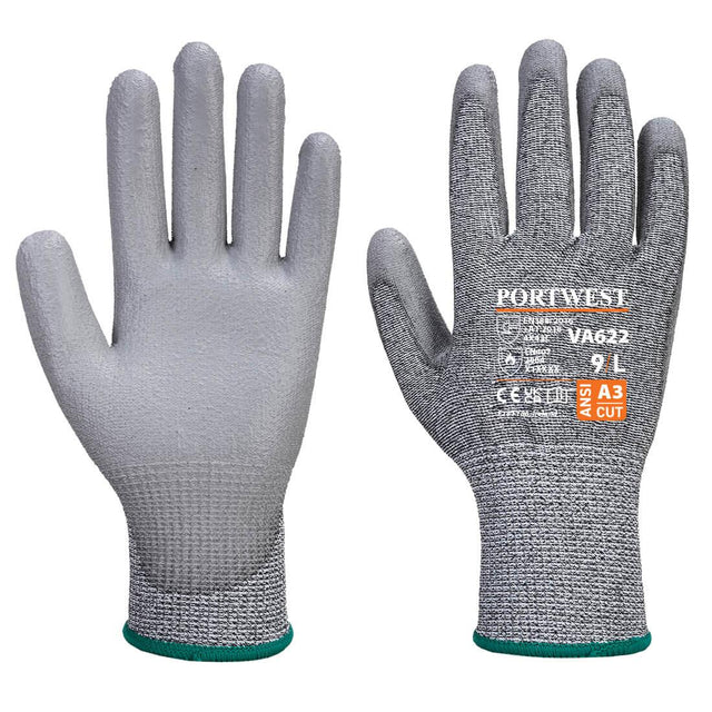 Vending MR Cut PU Palm Glove - Grey