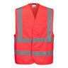 Hi-Vis Band and Brace Vest - Red