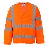 Hi-Vis Band and Brace Jacket L/S - Orange