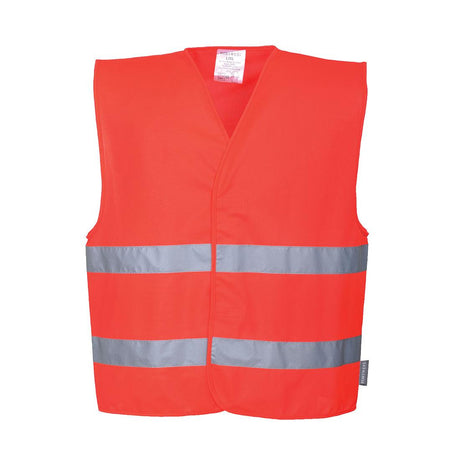 Hi-Vis Two Band Vest - Red