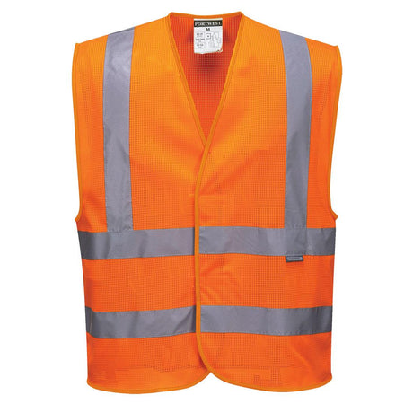 Hi-Vis Mesh Band and Brace Vest - Orange