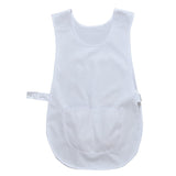 Tabard Apron with Pocket - White