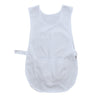 Tabard Apron with Pocket - White