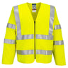 Bizflame Hi-Vis FR Long Sleeve Zip Vest - Yellow