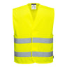 Hi-Vis Mesh Two Band Vest - Yellow
