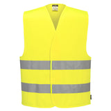 Hi-Vis Two Band Vest - Yellow